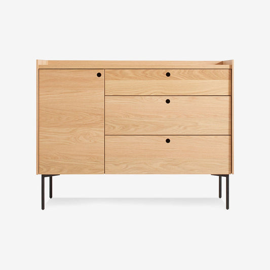 Peek 1 Door 3 Drawer Credenza