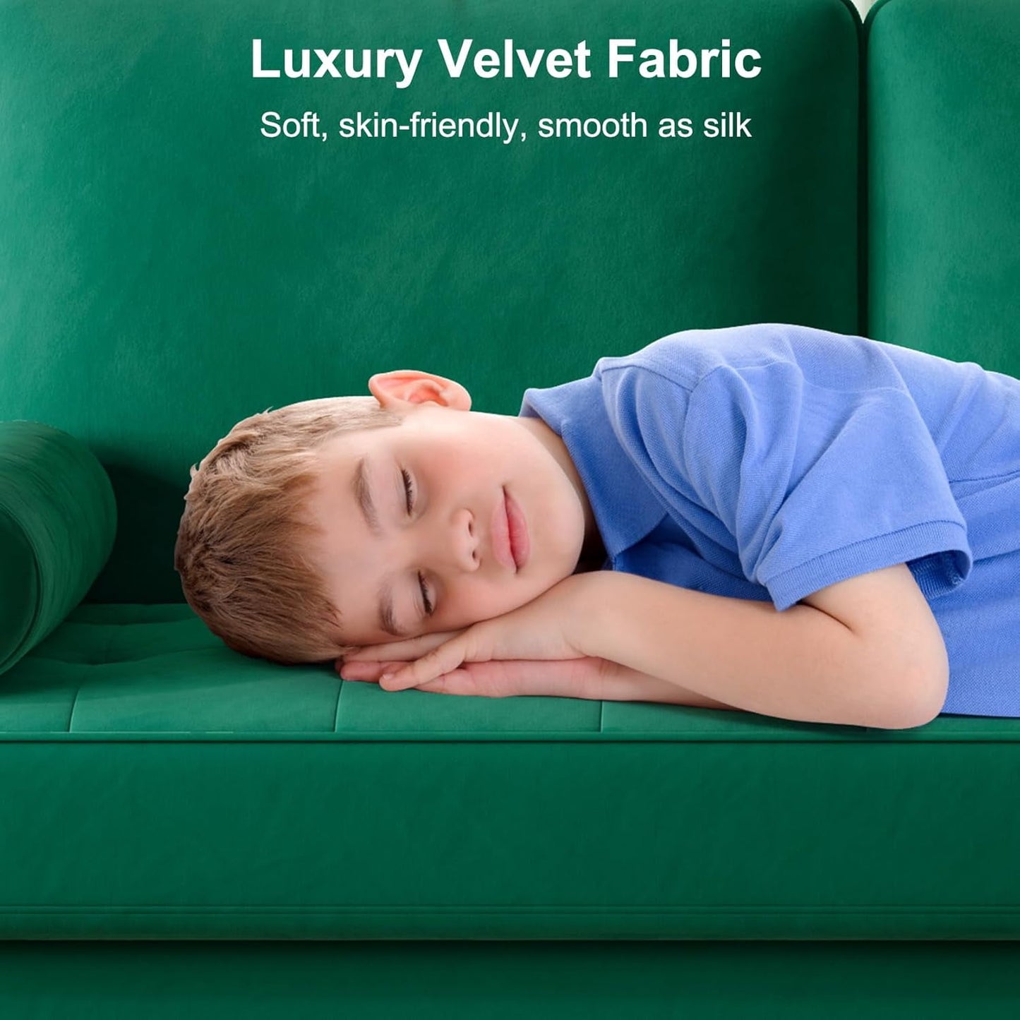 Super Large PU Sofa with Solid Wood, Spring Cushion Modern Couch with Extra Deep Seat for Living Room,Office Sofa