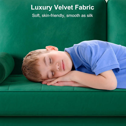 Super Large PU Sofa with Solid Wood, Spring Cushion Modern Couch with Extra Deep Seat for Living Room,Office Sofa